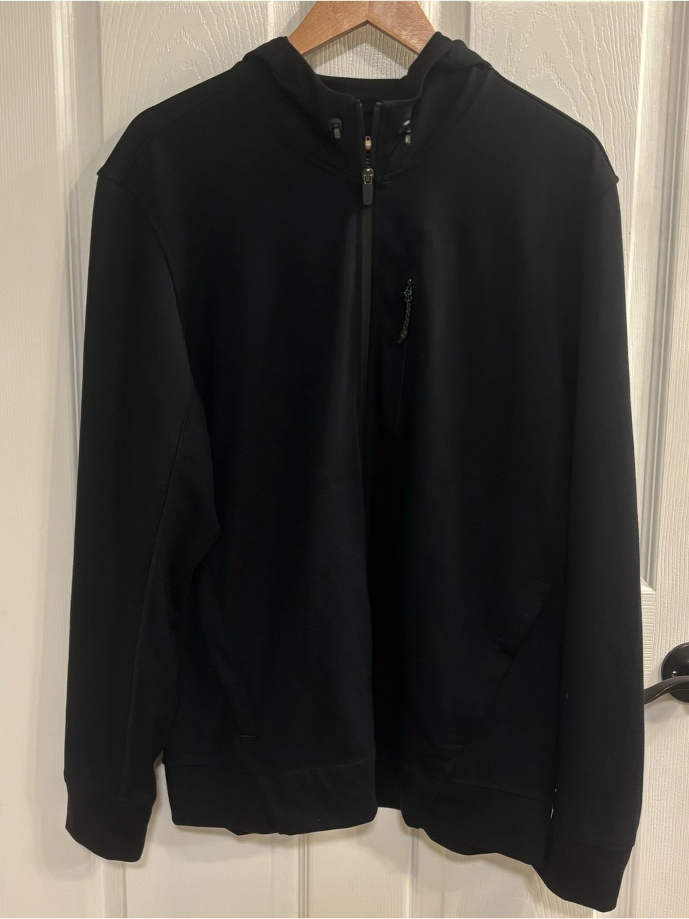 Mack Weldon Atlas Full-Zip Hoodie Men’s Large Black Performance Jacket NWOT